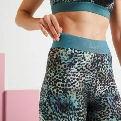 Exercise & Fitness Apparel Domyos 500, High-Waisted Fitness Leggings, Women's