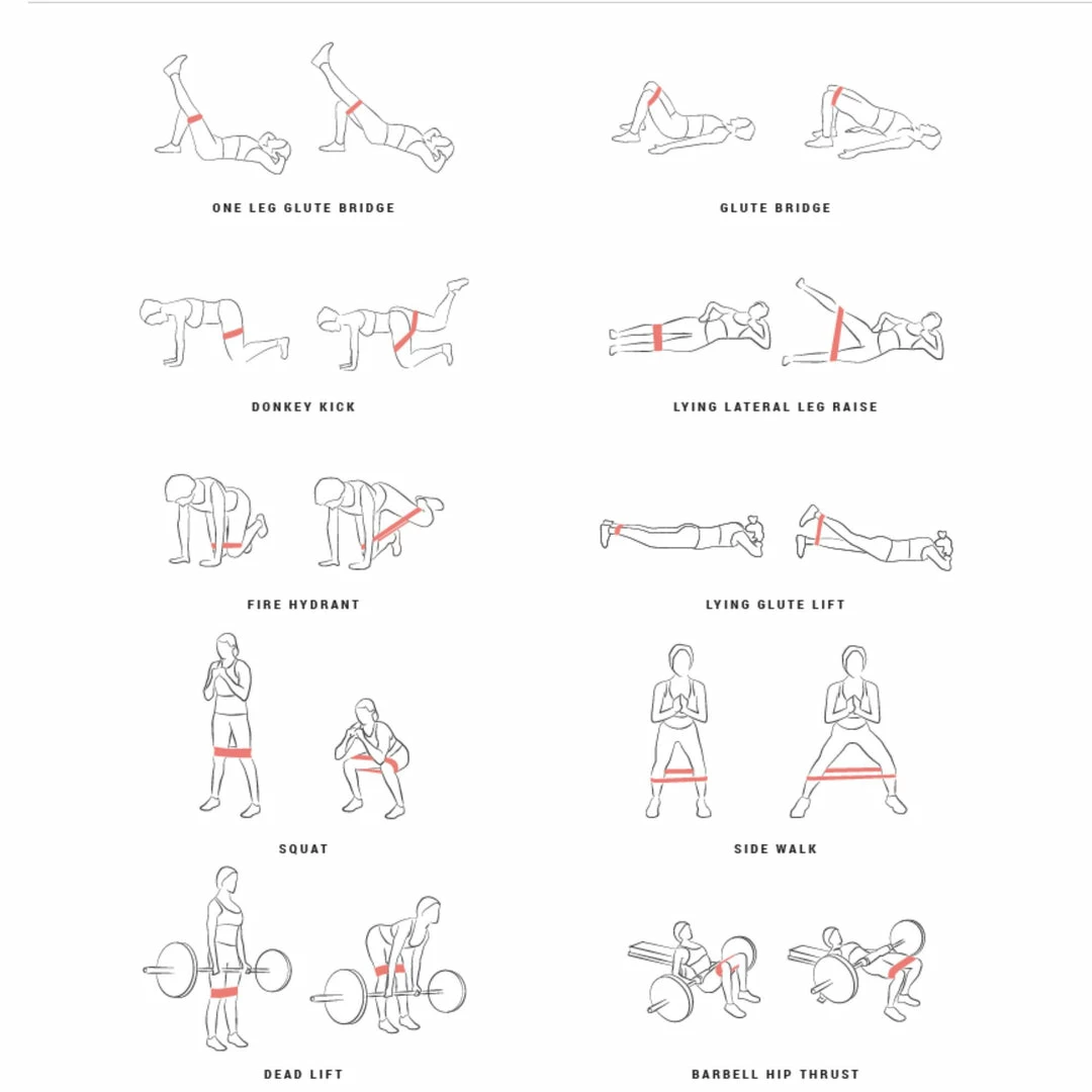 Corength 22 Kg/49 Lb Small Weight Training Resistance Glute Band