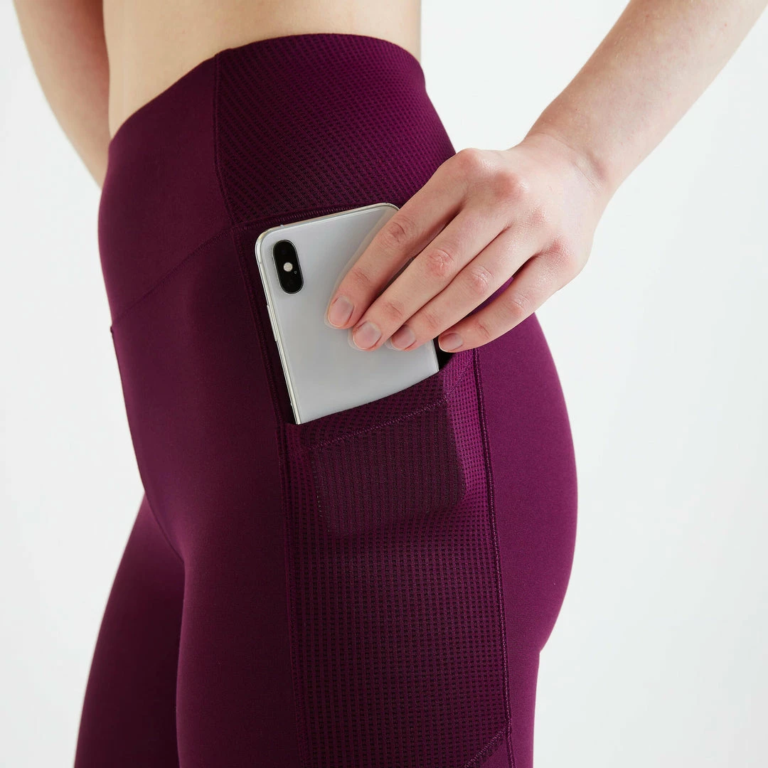 Domyos Fitness Leggings With Phone Pocket, Women's