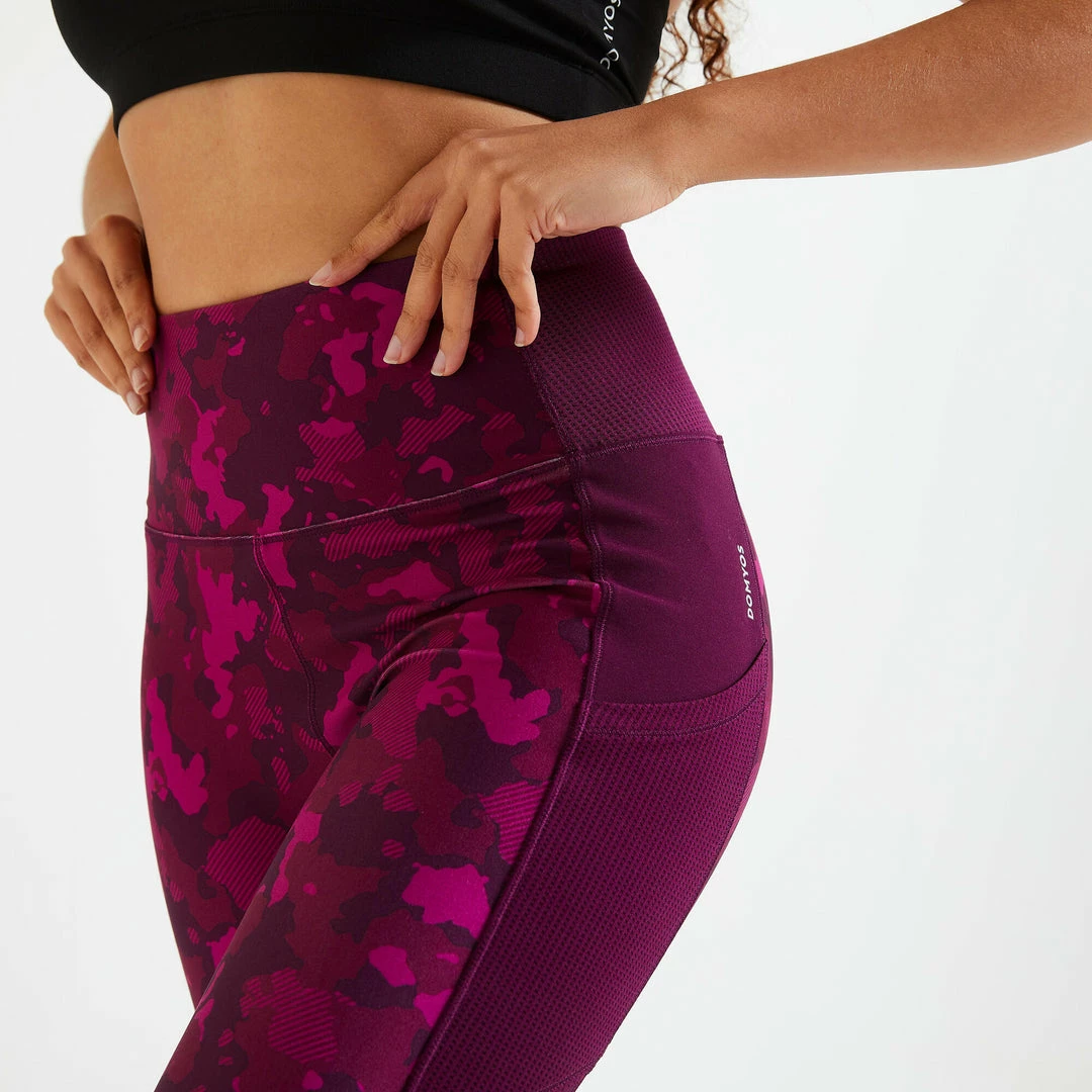 Domyos Fitness Leggings With Phone Pocket, Women's