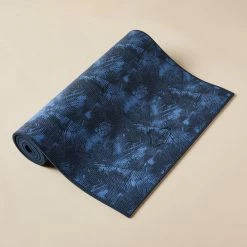 Kimjaly Gentle Yoga Comfort Mat 173 Cm ⨯ 61 Cm ⨯ 8 Mm - Dark Blue Palms