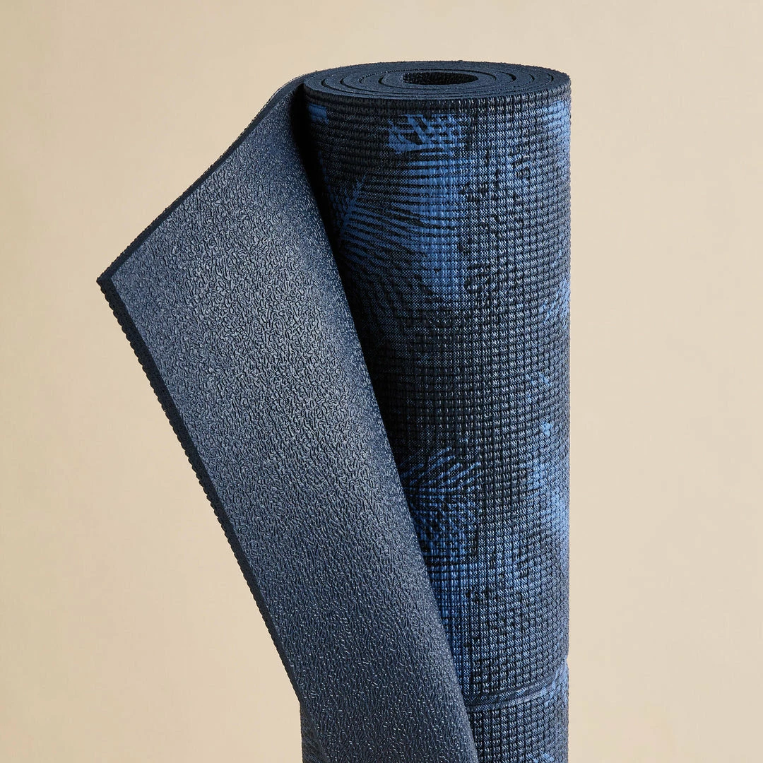Kimjaly Gentle Yoga Comfort Mat 173 Cm ⨯ 61 Cm ⨯ 8 Mm - Dark Blue Palms