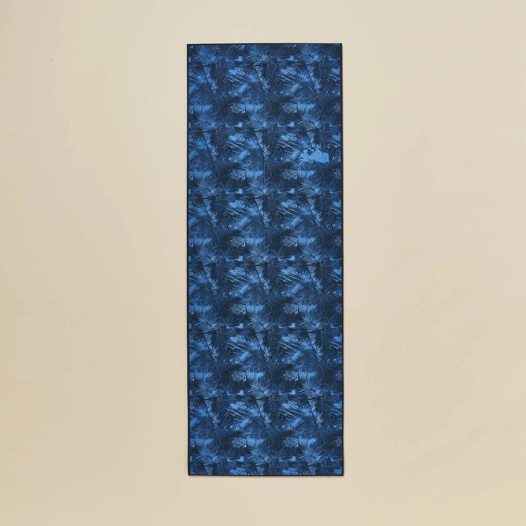 Kimjaly Gentle Yoga Comfort Mat 173 Cm ⨯ 61 Cm ⨯ 8 Mm - Dark Blue Palms