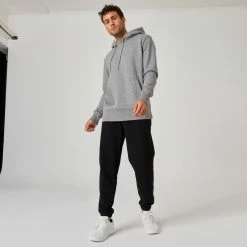 Domyos Fitness Jogging Bottoms 500 Essentials - Black