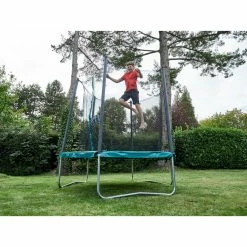 Domyos Hexagonal Kids' Trampoline With Net, 8' Cardio Machines & Equipment