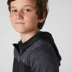 Domyos Warm Breathable Stretchy Hooded Gym Sweatshirt, Kids' Exercise & Fitness Apparel