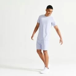 Domyos Men's Fitness Breathable Essential Crew Neck T-Shirt