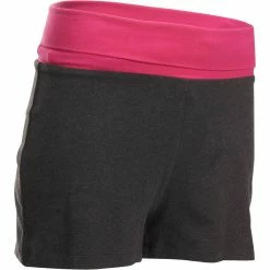 Domyos Women's Organic Cotton Yoga Shorts Exercise & Fitness Apparel