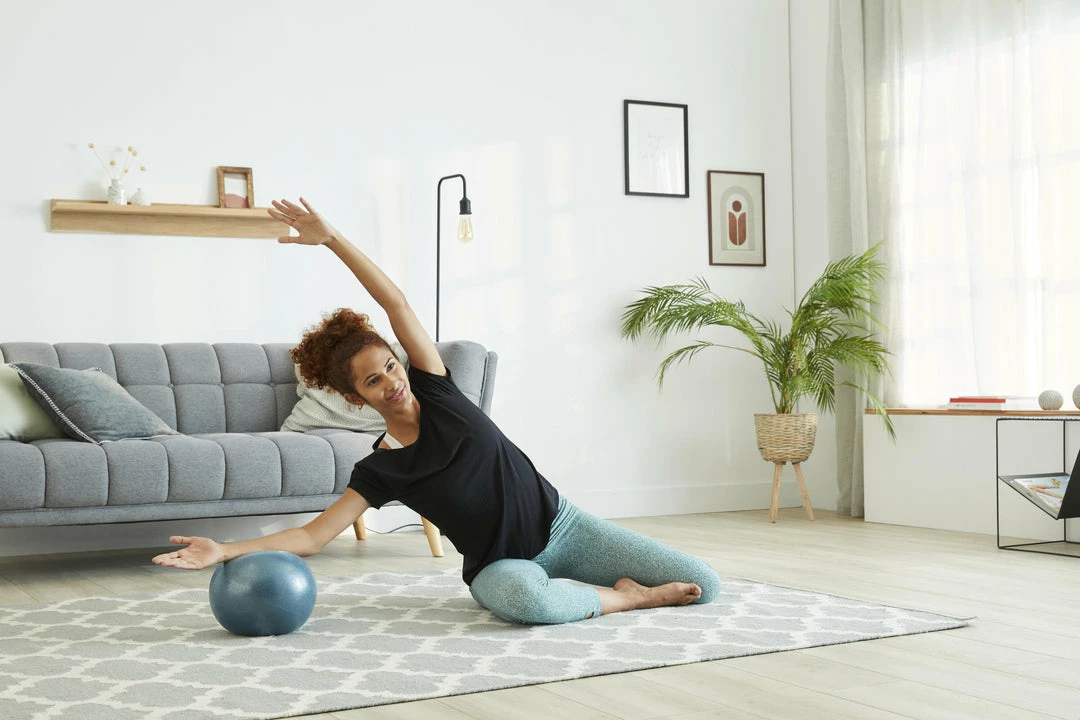 Domyos 240mm Diameter Soft Ball - Blue Exercise & Fitness Apparel