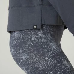 Domyos Women's Loose Fitness Sweatshirt 120 - Abyss Grey Exercise & Fitness Apparel