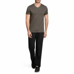 Domyos Men's Gym & Pilates Skinny-Fit T-Shirt