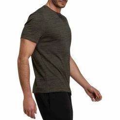 Domyos Nyamba 500, Regular-Fit Pilates And Gentle Gym T-Shirt, Men's Exercise & Fitness Apparel