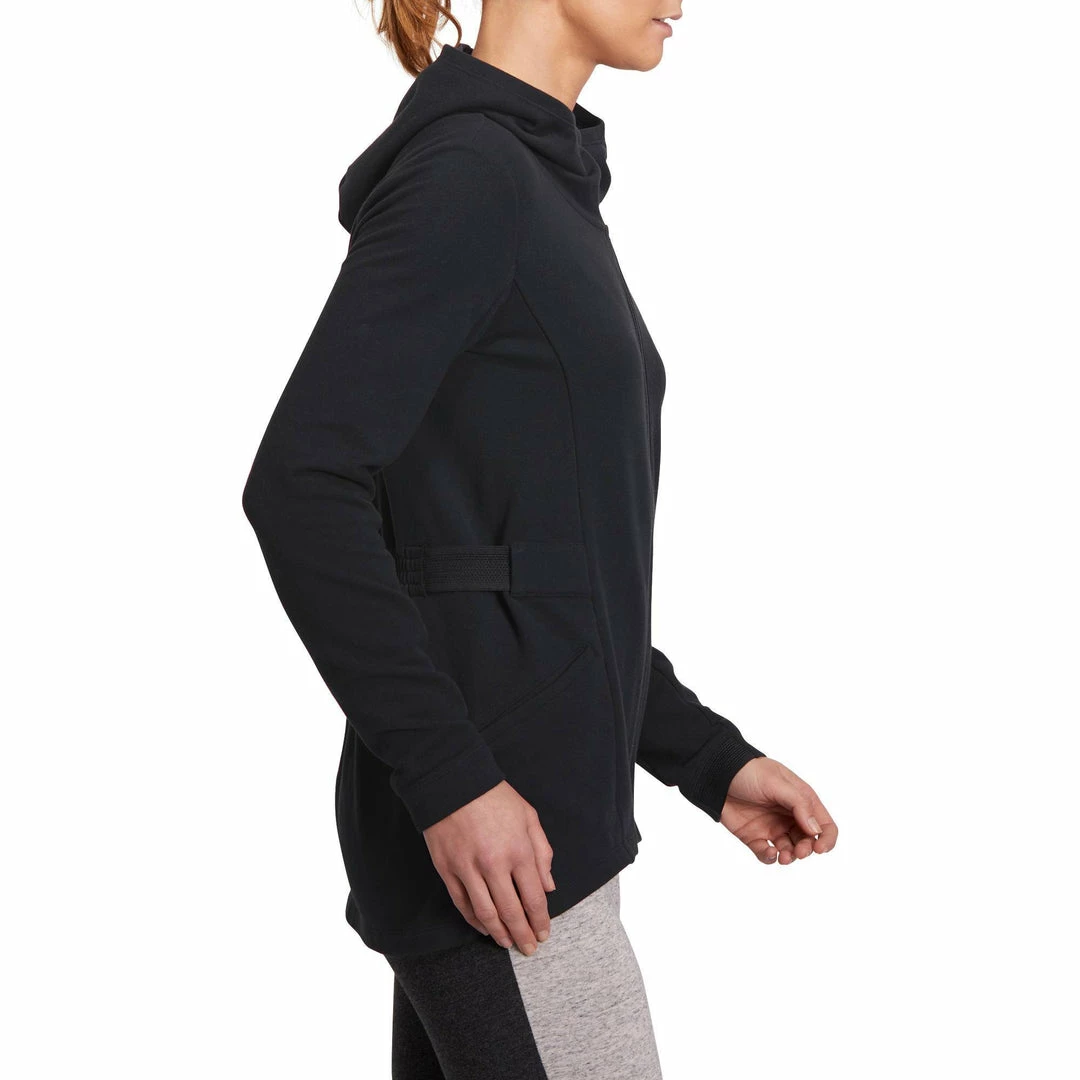 Domyos Women's Gym & Pilates Long Hooded Jacket