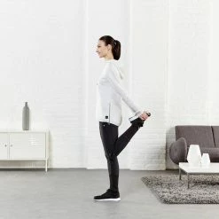 Domyos Exercise & Fitness Apparel Women's Gym & Pilates Zip-Ankle Pants