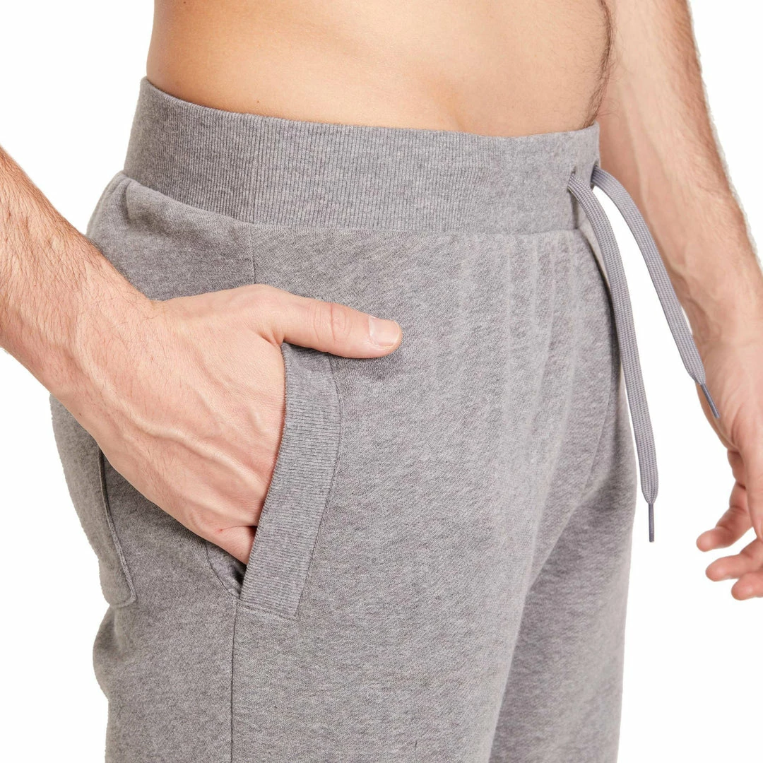 Domyos Gym & Pilates Slim-Fit Brushed Jersey Bottoms