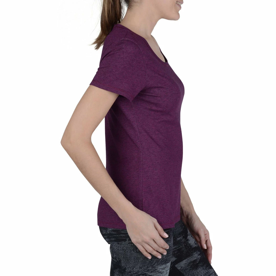 Domyos Exercise & Fitness Apparel Women's Gym & Pilates Regular-Fit Short-Sleeve T-Shirt