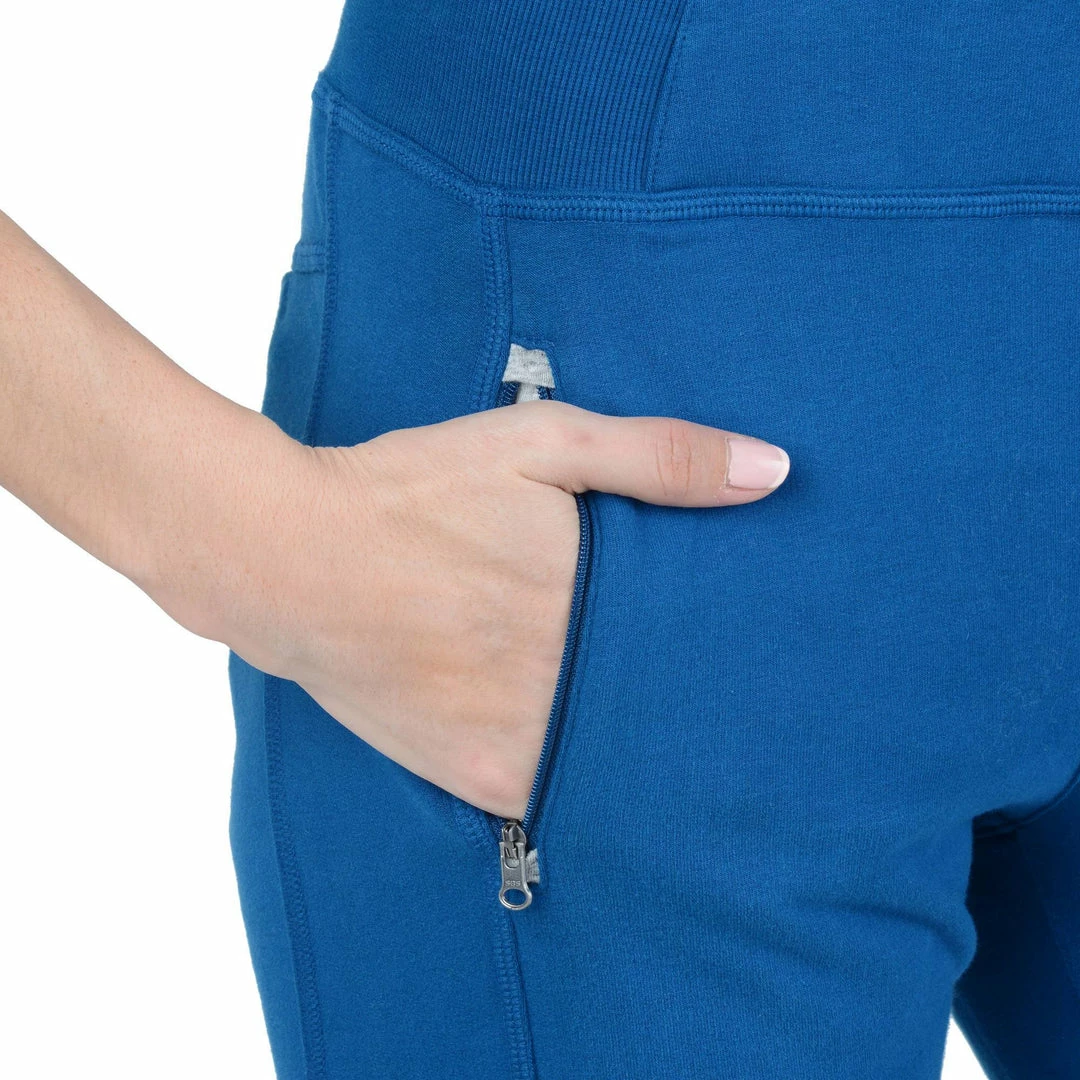 Domyos, Brushed Jersey Zipped-Ankle Gym & Pilates Leggings, Women's