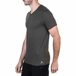 Domyos Men's Gym And Pilates Slim-Fit T-Shirt Exercise & Fitness Apparel