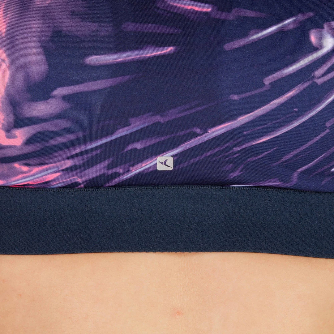 Domyos Exercise & Fitness Apparel Women's Cardio Fitness Zip-Up Bra Energy 500