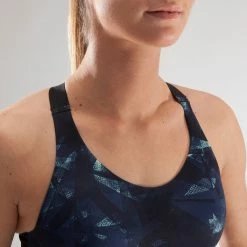 Domyos Exercise & Fitness Apparel Women's Cardio Fitness Zip-Up Bra Energy 500