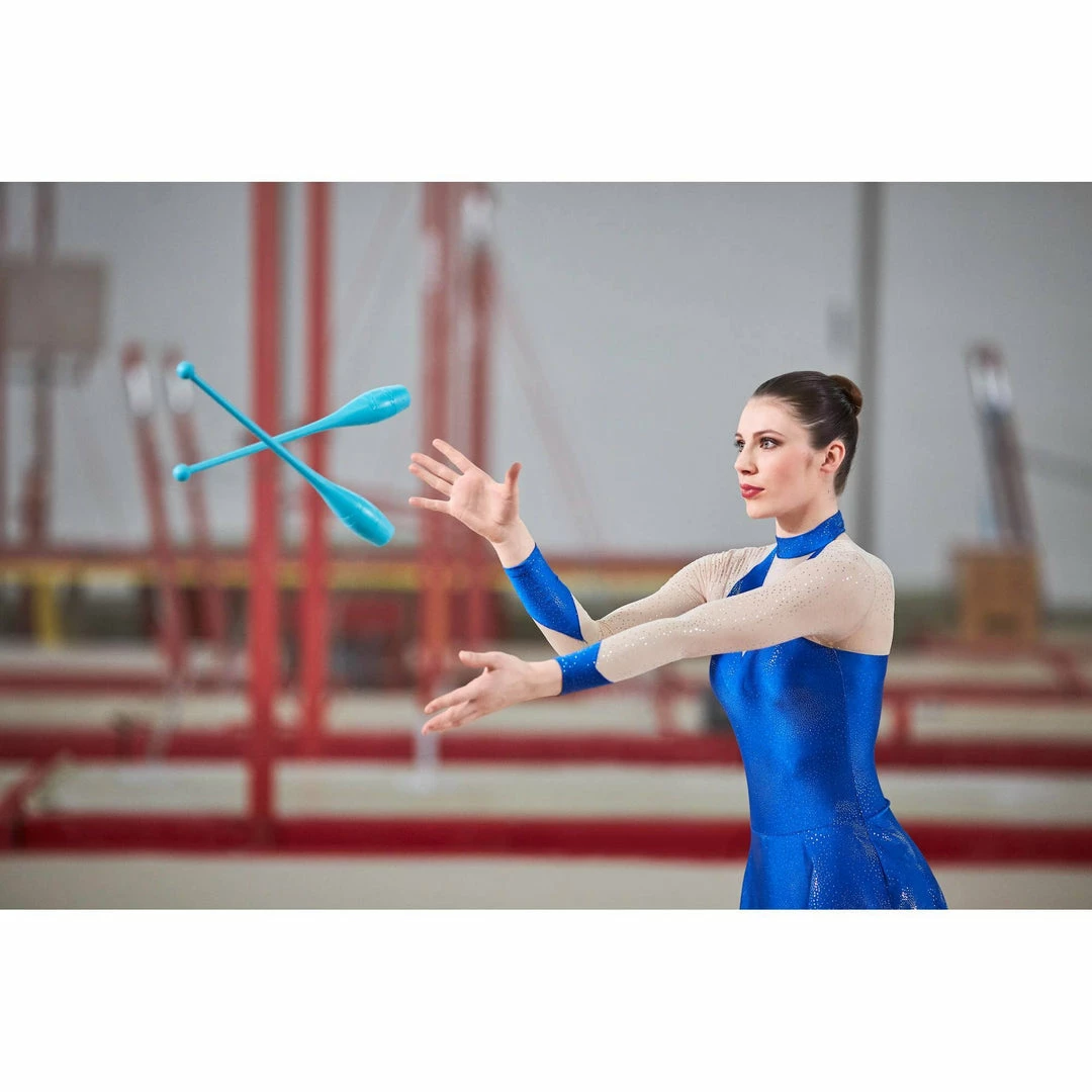 Domyos Exercise & Fitness Apparel Rhythmic Gymnastics Clubs 42 Cm - Turquoise