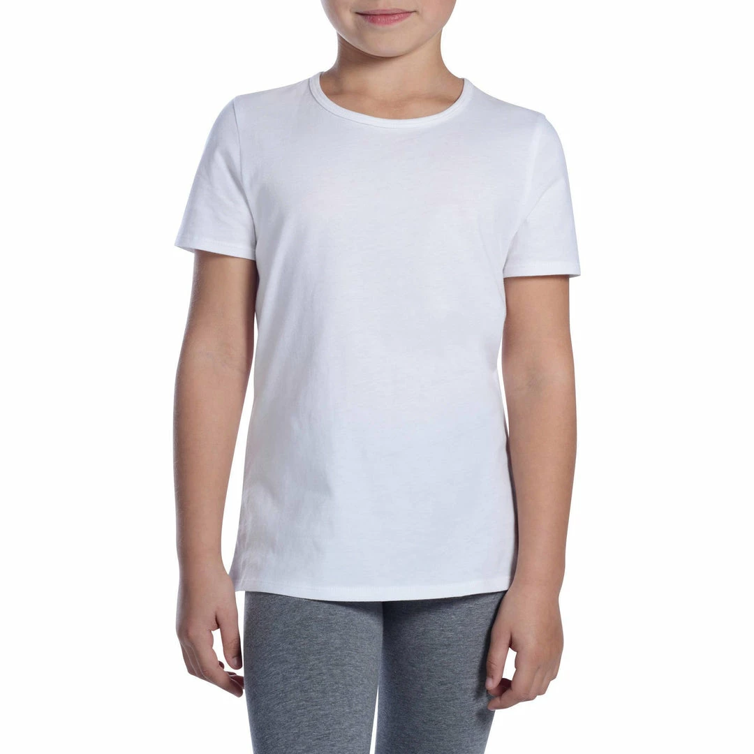 Domyos 100, Gym Short-Sleeved T-Shirt, Kids'