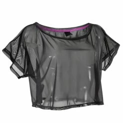 Domyos Exercise & Fitness Apparel Women's Dance Transparent Cropped T-Shirt