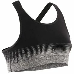 Domyos S580, Breathable Seamless Gym Sports Bra, Girls'