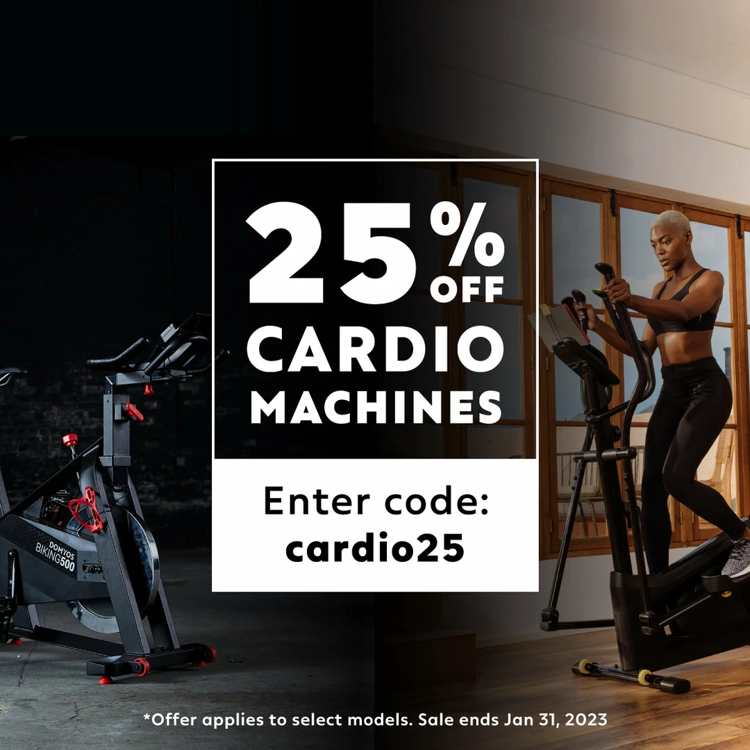 Domyos 100 Essential, Indoor Stationary Exercise Bike Cardio Machines & Equipment