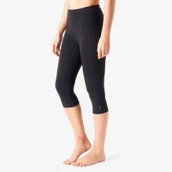 Domyos Exercise & Fitness Apparel Nyamba Fit+ 500, Slim Cropped Leggings, Women's