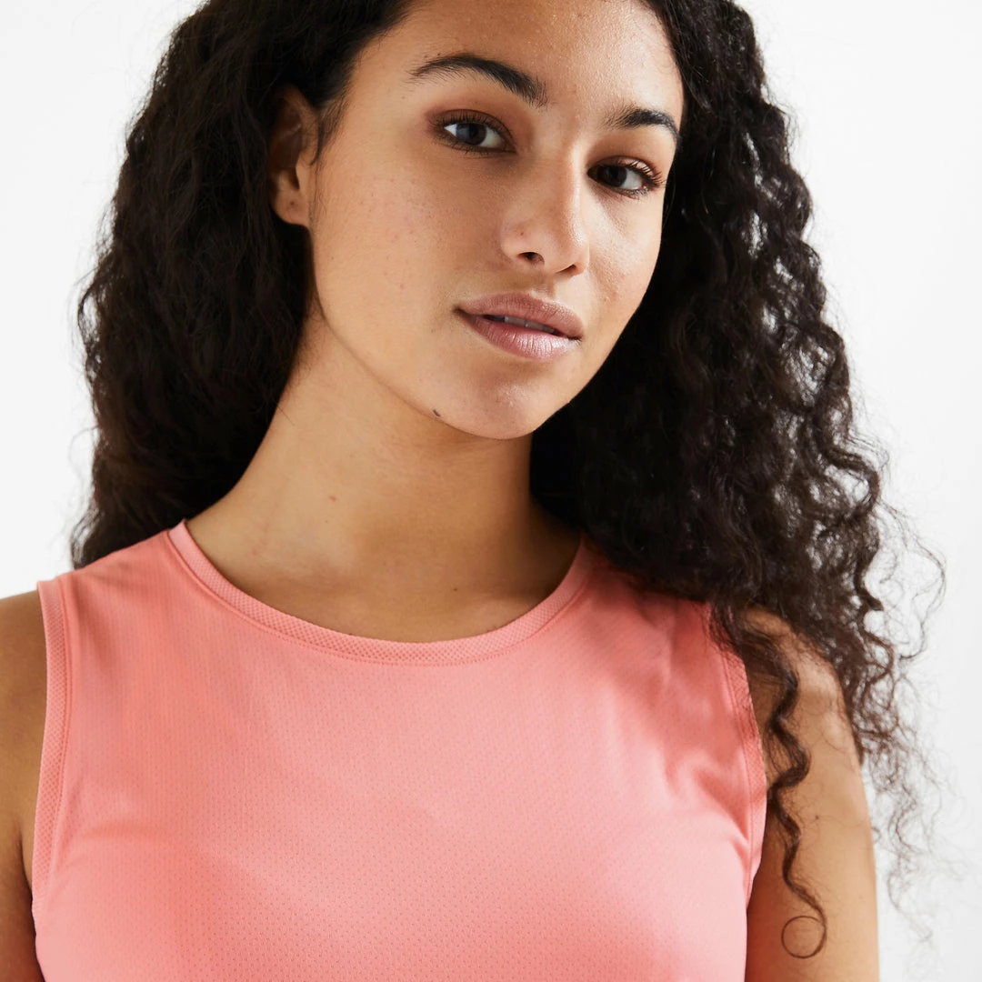 Domyos Exercise & Fitness Apparel Straight-Cut Fitness Tank Top