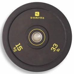 Domyos 33 Lb Weightlifting Olympic Bumper Plate