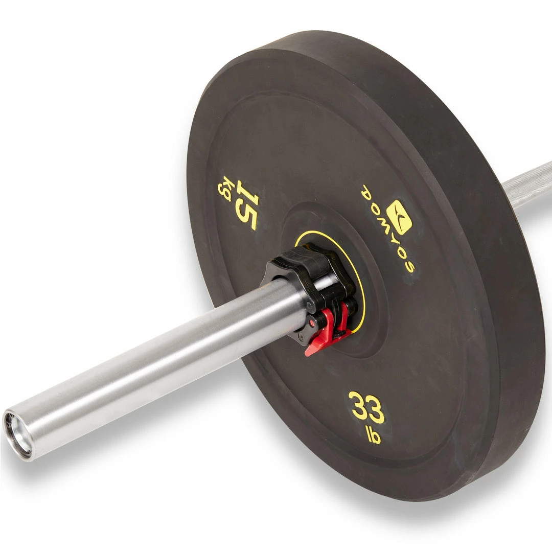 Domyos 33 Lb Weightlifting Olympic Bumper Plate
