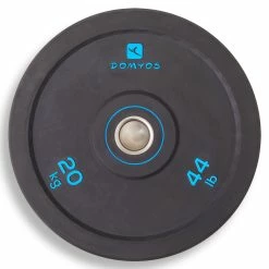 Domyos 44 Lb Weightlifting Olympic Bumper Plate