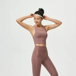 Domyos Exercise & Fitness Apparel FTI500A, High-Waisted Shaping Fitness Leggings, Women's