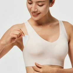 Domyos 160, 2nd Skin Light Support Fitness Sports Bra, Women's