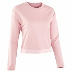 Domyos 500, Cropped Long Sleeve Fitness Sweatshirt Exercise & Fitness Apparel