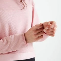 Domyos 500, Cropped Long Sleeve Fitness Sweatshirt Exercise & Fitness Apparel