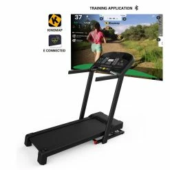 Domyos Cardio Machines & Equipment T540C, Foldable Smart Connect Fitness Treadmill With Automatic Incline