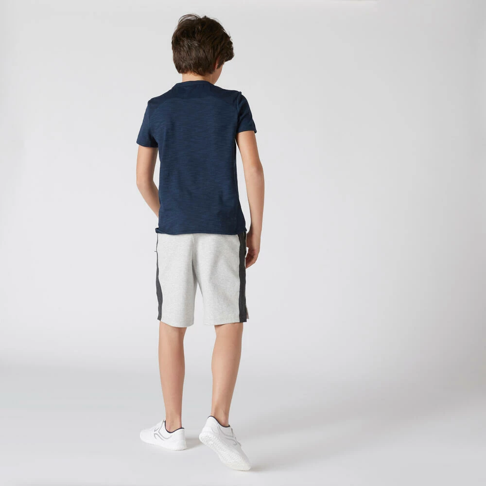 Domyos 500, Breathable Cotton Shorts, Kids' Exercise & Fitness Apparel
