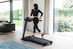 Domyos Run 100, Foldable Compact Fitness Treadmill With Manual Incline