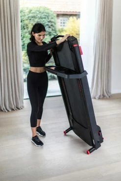 Domyos Run 100, Foldable Compact Fitness Treadmill With Manual Incline