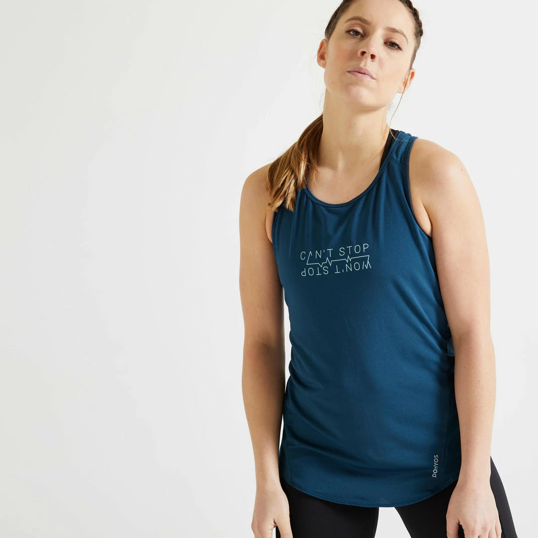 Domyos Exercise & Fitness Apparel Women's Fitness Cardio Training Tank Top 120