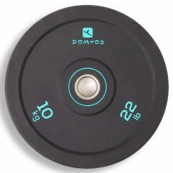 Exercise & Fitness Apparel Domyos 22 Lb Weightlifting Olympic Bumper Plate