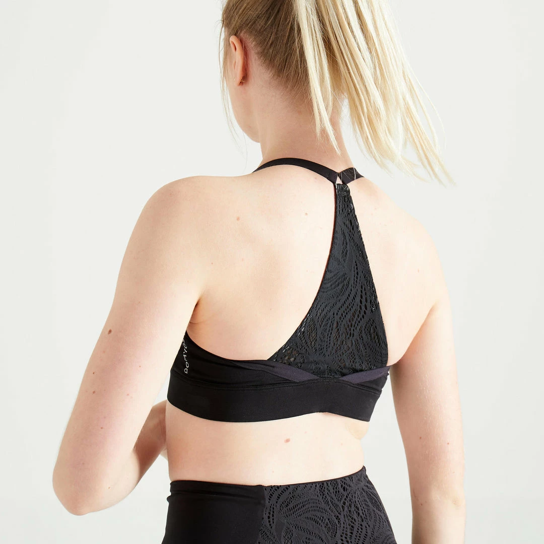 Domyos 120, Fitness Cardio Training Sports Bra, Women's