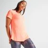 Exercise & Fitness Apparel Domyos 500, Fitness Cardio Training T-Shirt, Women's