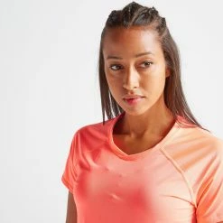 Exercise & Fitness Apparel Domyos 500, Fitness Cardio Training T-Shirt, Women's