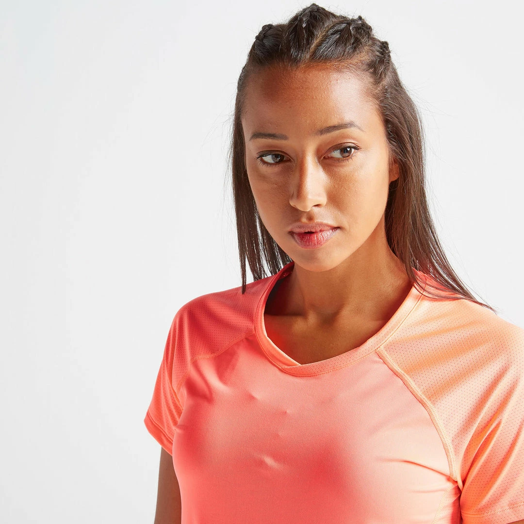 Exercise & Fitness Apparel Domyos 500, Fitness Cardio Training T-Shirt, Women's