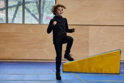 Domyos S500, Warm Breathable Synthetic Gym Pants, Boys' Exercise & Fitness Apparel