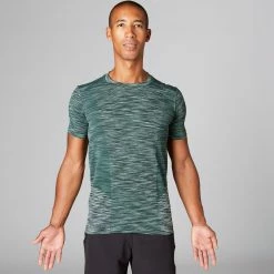 Kimjaly, Short-Sleeved Seamless Dynamic Yoga T-Shirt, Men's